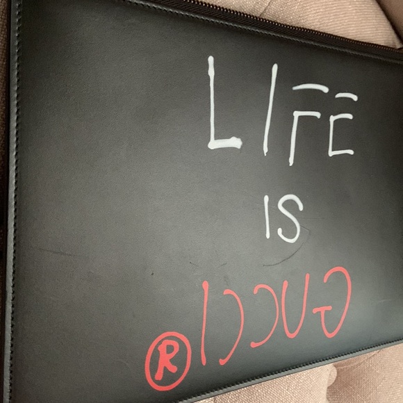 Authentic Life is Gucci- Gucci Ghost Clutch - Picture 8 of 10